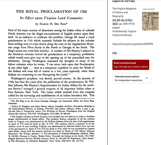 Proclamation of 1763