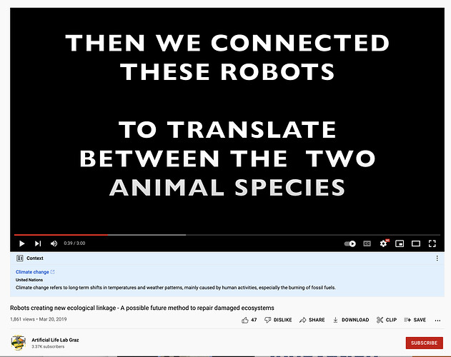 Interspecies Robot Translation