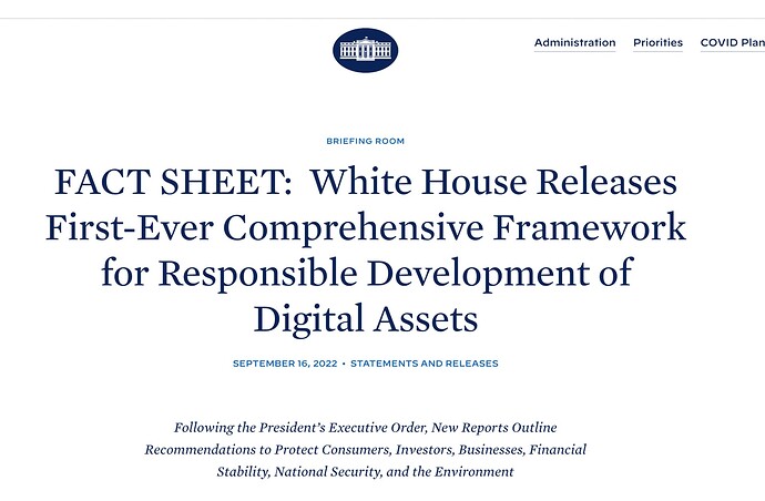 White House Digital Assets