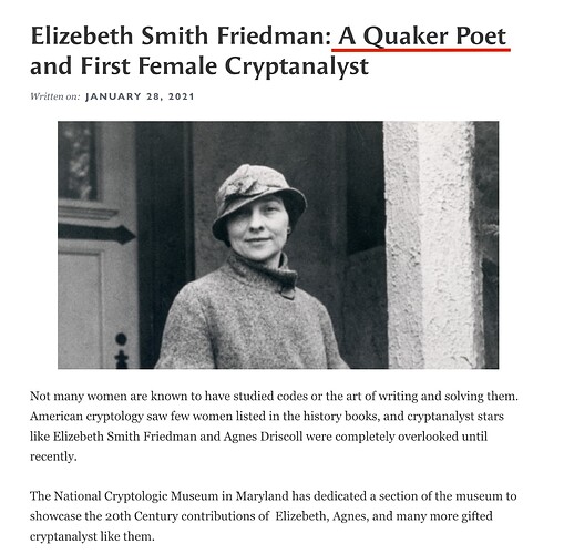 Elizebeth Smith Quaker Friedman