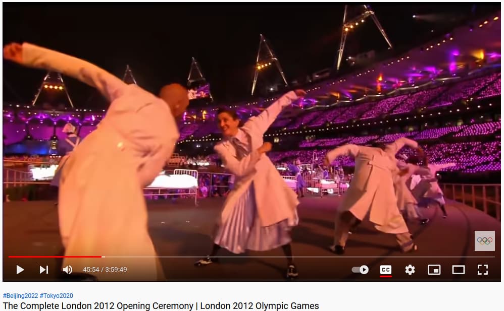London 2012 Olympics minute 45 NHS jitterbugging